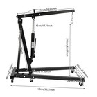 2 Ton  Folding Engine Motor Hoist Cherry Picker Shop Crane Lift Black Durable