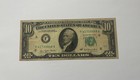 1977  10 Federal Reserve Note Full Front   to   back Ink Transfer 