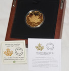 2021 Canadian Masters Club Iconic Maple Leaves  20 Pure Silver Proof Gold-plated