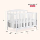 Odelle 5-in-1 Convertible Crib Toddler Day Kids Full Bed White