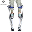 15 -23  Adjustable Aluminum Alloy Stilts Silver For Painters Walking Tool Silver