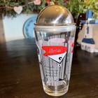 Vtg Mcm Libbey Barware Coctail Shaker Mixer Recipe Martini Gimlet Negroni Cosmo