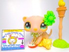 Littlest Pet Shop Rare Green Eye Tan Ferret  957   Cute Accessories Authentic