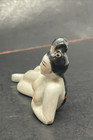 Rare Antique Chinese Nude Reclining Giesha Snuff Bottle No Cork Pubic Hair