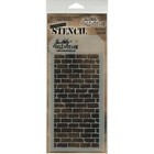 Tim Holtz Layered Stencil 4 125 x8 5  Bricked