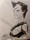 Batman Adventures Continue  1 Catwoman Sketch Signed   Inked Art By Ale Garza