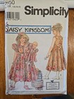 Lot Of 3 Simplicity Daisy Kingdom Patterns Size 7-14 7550 7010 9924 Dress Doll