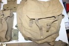 Ww2 Era British Field Gear Army Military Canvas Backpack Belt Ammo Pouch Set A