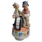 Vintage Musical Clown Figurine Send In The Clowns Drum   Guitar Ceramic