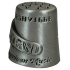 Nashville  opryland  Travel Souvenir Collectible Thimble Pewter
