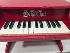 Vintage Schoenhut Childs Piano Red 25 Keys Toy Wooden Works Nice