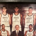 Tim Duncan Autographed Wake Forest 1996 Team Photo