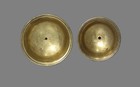 Pair Tibet 19th Century Old Antique Buddhist Alloy Copper Oil Ghee Lamp Butter