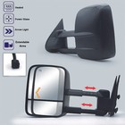 Pair Power Heated Tow Mirrors Fits 1999-2002 Chevy Silverado Sierra 1500 2500 Hd