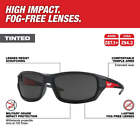 Milwaukee 48-73-2025 Performance Tinted Safety Glasses Fog-free Lenses
