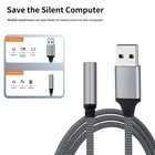 Usb To 3 5mm Mic headphone Jack Stereo Headset Audio Best Adapters Sound     