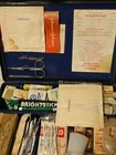 Vintage Large Wall Mount Johnson   Johnson First Aid Kit   Full     Tin Box