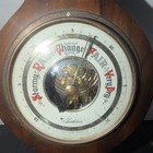 Vintage Wood Barometer W thermometer Made In West Germany