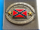 Vintage Csa Confederate States Of America Missouri Belt Buckle