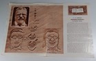 Leather Craftsman Pattern Vtg 1960s Theodore Roosevelt Rare Vhtf Templates 