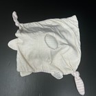 Dordor   Gorgor Bunny Rabbit Pink White Stripe Cotton Baby Lovey Knot Corners
