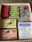 Vtg Monopoly Game Lot - Game Pieces Houses Hotels Dice Property Deeds