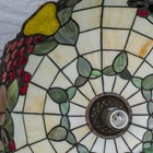Ceiling Fixture W  Stained Glass Tiffany Style Lamp Shade