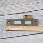 Antique Bronze Exterior Door Strike Plate Mortise Heavy 5 3 8 In