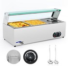3x10qt Commercial Electric Food Warmer Buffet Bain Marie Countertop Steam Table