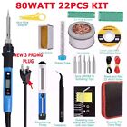 80w Electric Soldering Iron Welding Gun Tool Kit Wire Desoldering Pump Paste Tip