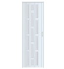 Pvc Accordion Door With Frosted Acrylic Glass installation Hardware Included