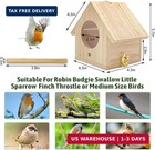Tfwadmx Wooden Bird House  Pack Of 2 Hanging Birdhouse For Outside  Wooden Nests