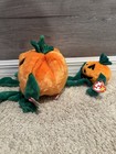 New With Tags Ty Beanie Buddy Buddies Pumpkin And Beanie Baby Pumpkin Lot Of 2