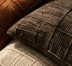 18x18 Brown Chenille Throw Pillow Cover Textured Decorative Cushion Case