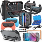 Nintendo Switch 2 Accessories Bundle Case  20-in-1 Kit  Charger Dock  Grips   Wh