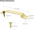 Large Sawtooth Picture Frame Hangers With Screws - 30 Pack  Supports 50 Ibs  Pic