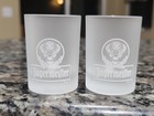 Pair Of Jagermeister Frosted Shot Glasses 2cl