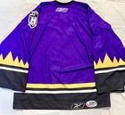 Manchester Monarchs Authentic Reebok Hockey Jersey Ahl W  Fight Strap 56 Goalie
