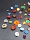 Assorted Lot Of 125 Antique vintage Buttons Some Hard To Find Metal  Etc -7