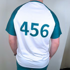 Player Numbered T-shirt Unisex Cosplay Outfit Halloween Costume