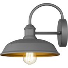 Outdoor Farmhouse Wall Sconce Barn Lights Matte Gray - 2 Pack  11 25  X 11 X 9  