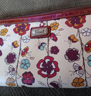 Fossil Passport Holder Wallet Case Travel Document Multi Floral Leather 9 X 4 75