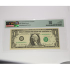 1977 A Pmg Vf30 Epq - Printing Error Federal Reserve  1 Note  50830f