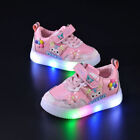 Kids Casual Cartoon Board Shoes Girls Led Lights Up  Spring And Autumn Sneakers