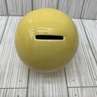 Vintage Yellow Round Smiley Wink Face Piggy Bank Gift Souvenir Decor Collection