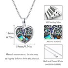 Tree Of Life Locket Necklace That Hold Pictures Sterling Silver With Abalone    
