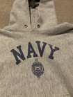 Vintage 1980s Champion Reverse Weave Hoodie Us Navy Size Medium