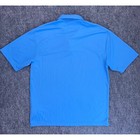 Nike Golf Polo Shirt Men L Blue Dri-fit Athletic Dividend Capital Chest Logo Too