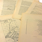 1890s Antique Geological Ephemera 50pg Lot Maps Charts Text Junk Journal