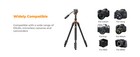 K f Concept 83in Camera Video Tripod Travel Fr Dslr Compact Tripod W  Fluid Head